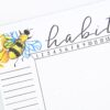 Bullet journal bee theme