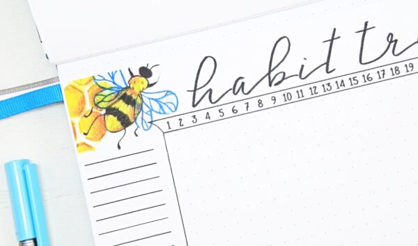 Bullet journal bee theme