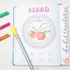 Bullet journal circular mood tracker