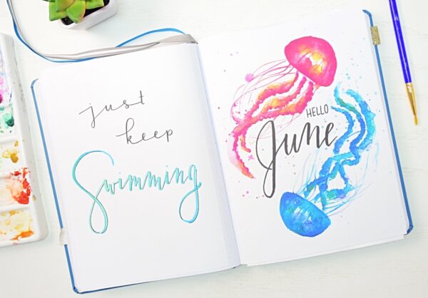 June bullet journal setup