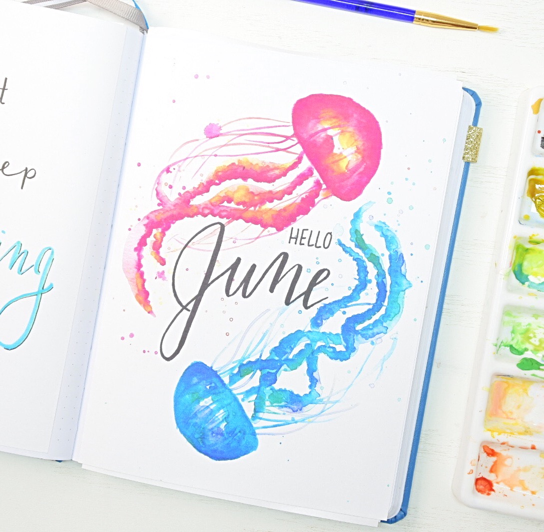 June Bullet Journal Setup For 2019 With Free Printables - Gambaran