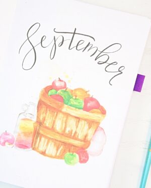 September cover page bullet journal