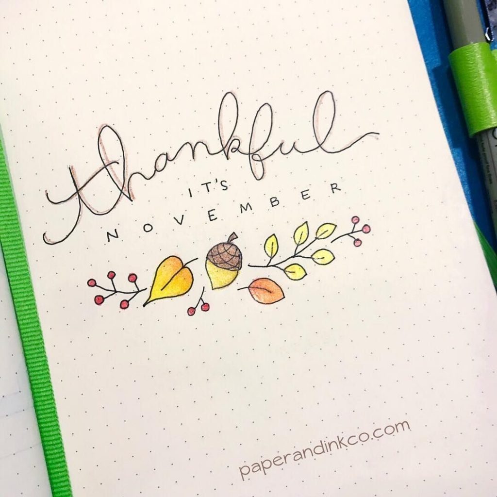 November Bullet Journal Theme Ideas ⋆ Sheena of the Journal