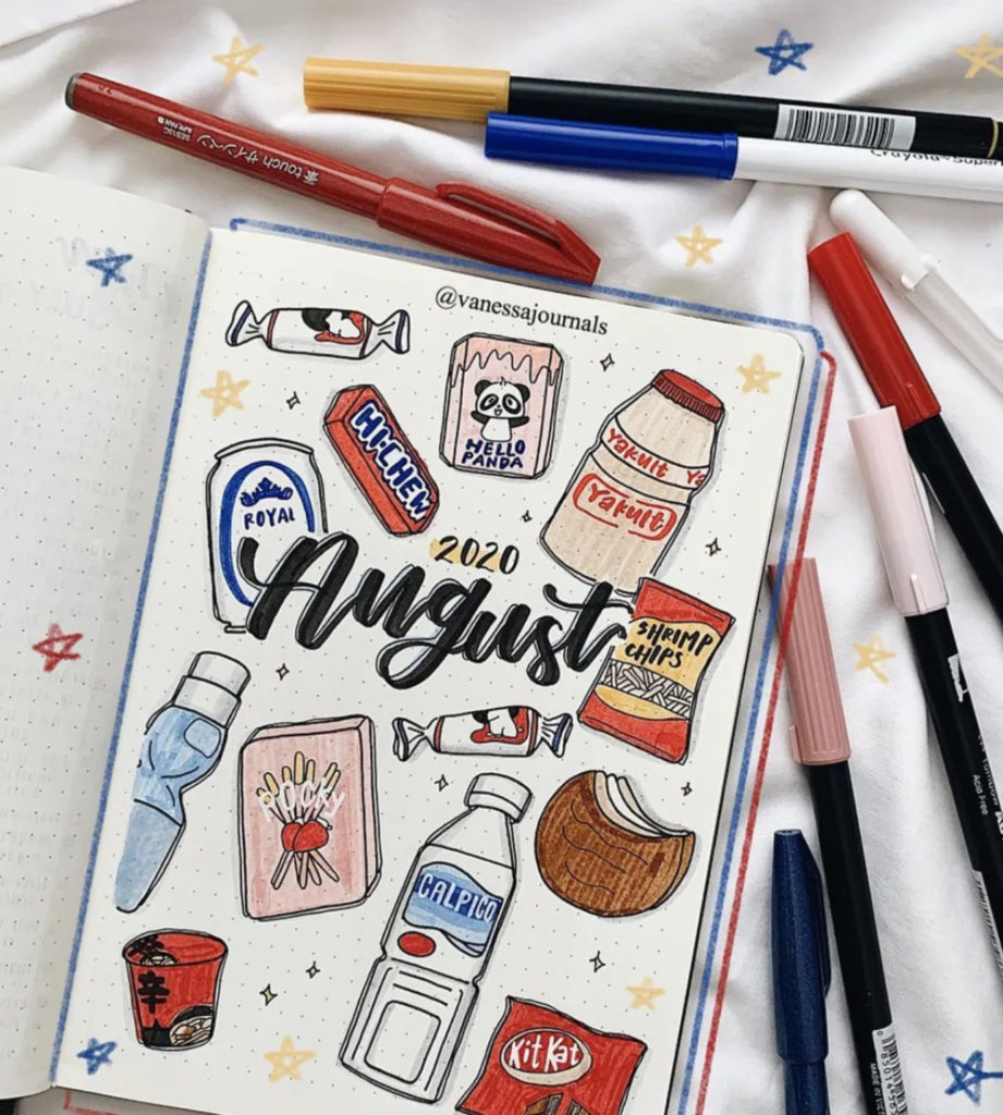 Asian Treats Bullet Journal Theme