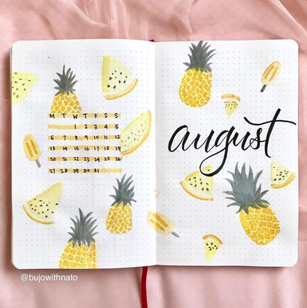 Pineapple Bullet Journal Theme 