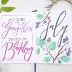 July 2021 Bullet Journal Quote Page