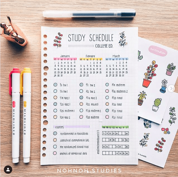 Time Block Bullet Journal