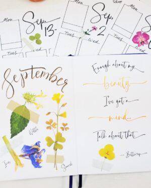 September 2021 Full Bullet Journal Printable Setup