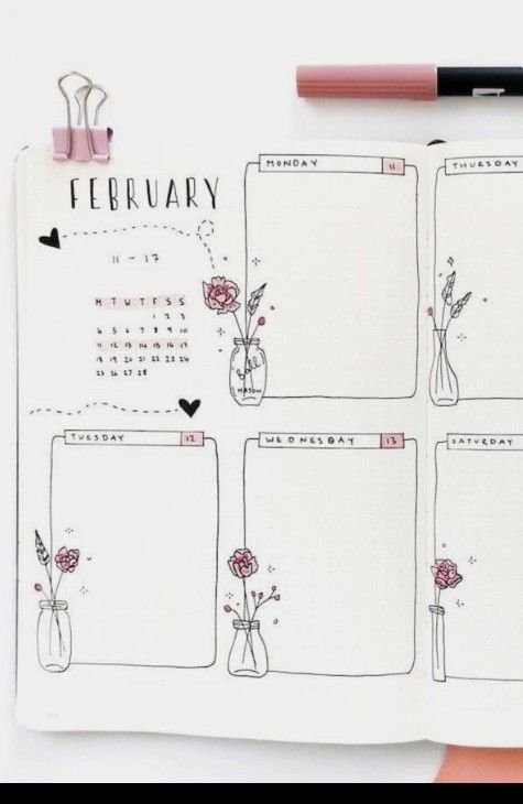 rose weekly spread