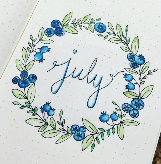 blueberry July cover page