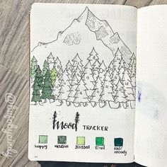 nature themed bullet journal idea