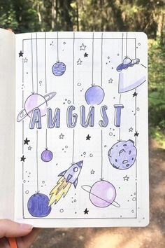 space themed bullet journal