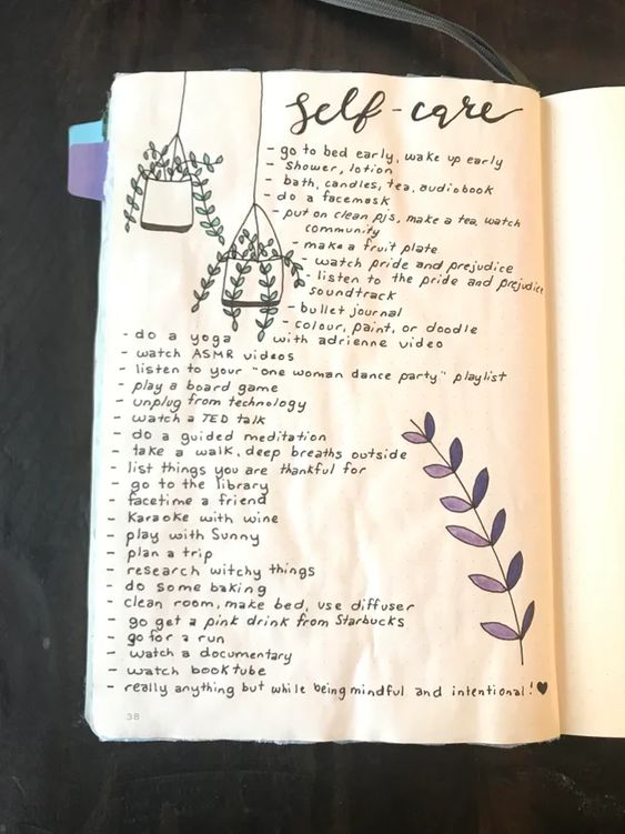 self care journal page 
