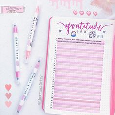 cute bullet journal spreads