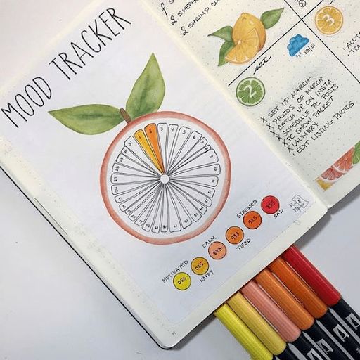 fruit bullet journal theme 