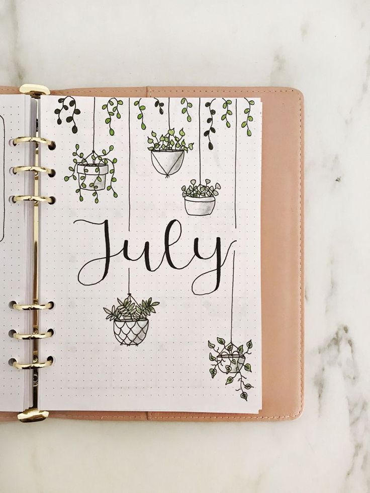 plant bullet journal cover 