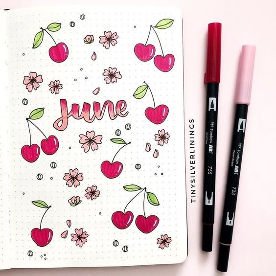 cute bullet journal cover pages 