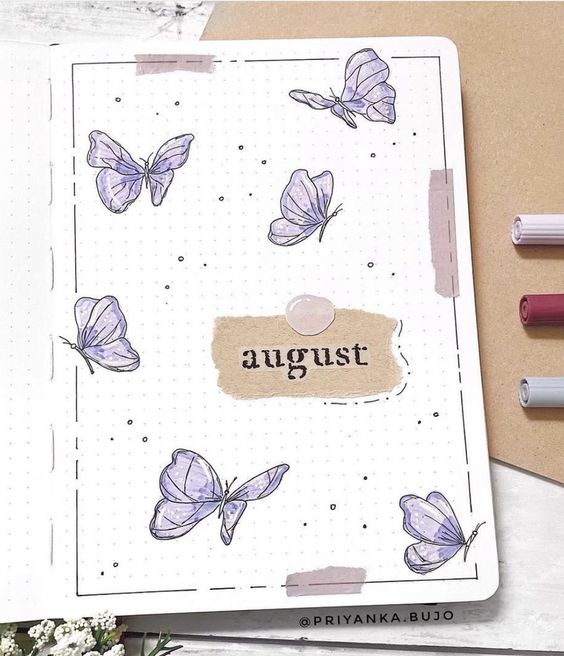 butterfly bullet journal theme 