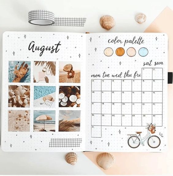 15+ 2023 AUGUST Bullet Journal Cover Ideas ⋆ Sheena of the Journal