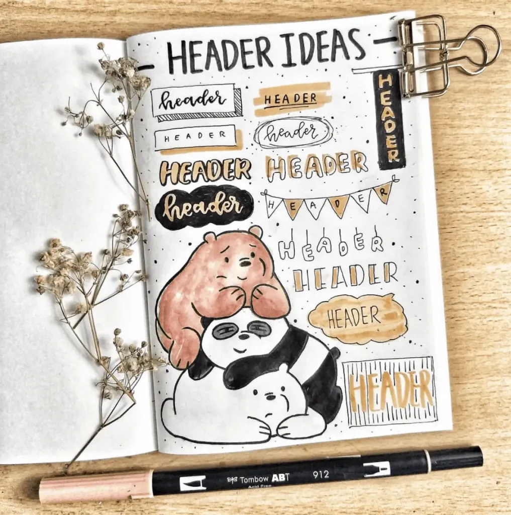 bullet journal doodles and ideas 