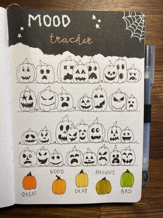 halloween mood tracker ideas