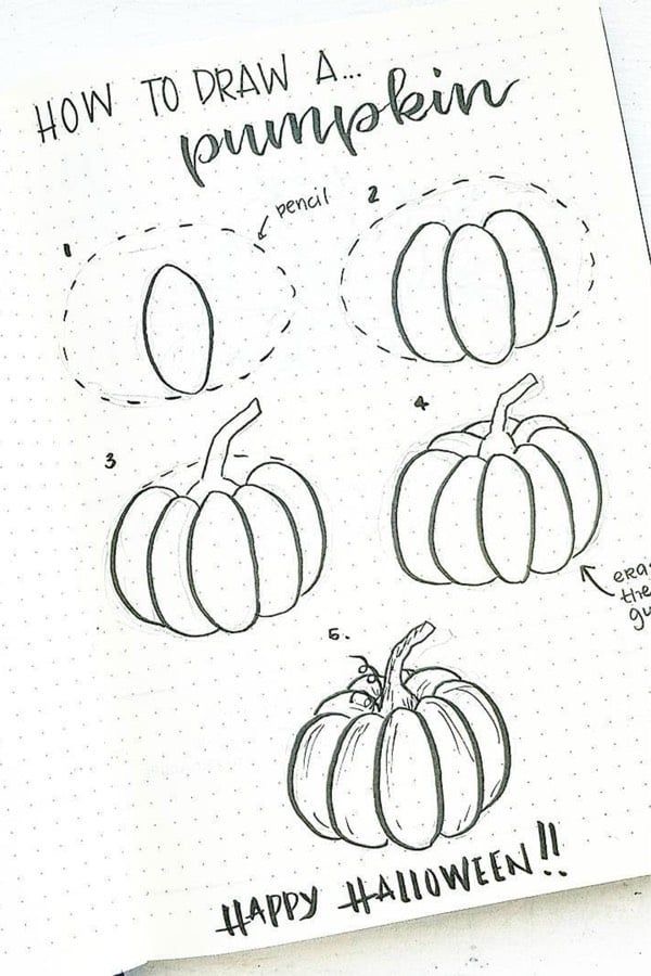 Pumpkin bullet journal 