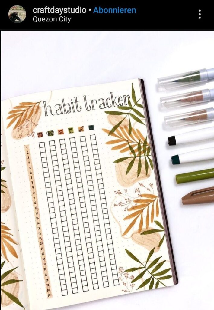 Minimalist bullet journal 